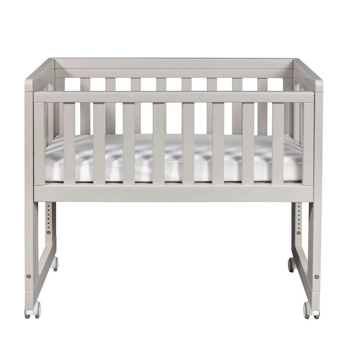 Bedside Crib Oslo Soft Grey