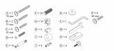 Fittings pack for De Lux Glider Cot