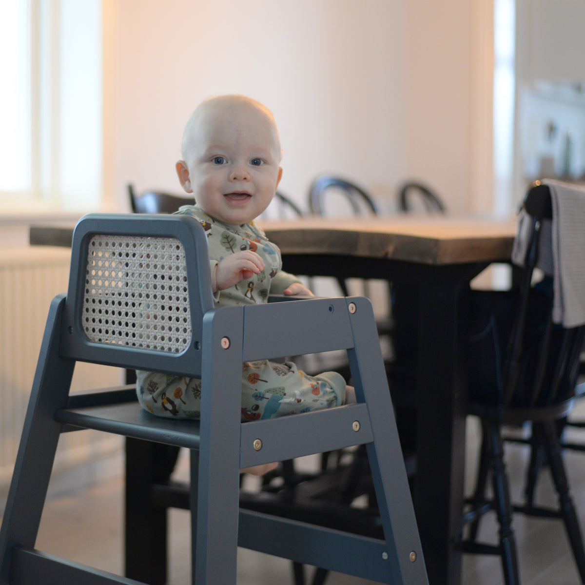 Hochstuhl aus Rattan